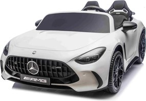 Carro elétrico para Crianças 24V, 2 Lugares, 4x4  Mercedes-Benz GT63 AMG, Rodas de espuma EVA, assento Couro ecológico Branco