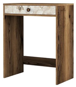 Mesa de Maquilhagem Lizbon – Nogueira, Branco, Mármore – 70 cm x 40 cm