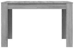 Mesa de jantar 120x60x76 cm derivados de madeira cinza sonoma