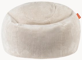 Pufe para crianças em bombazina artesanal Flora