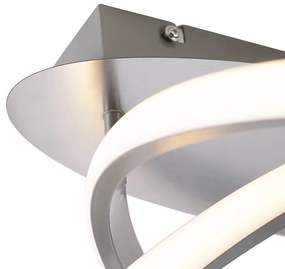 Candeeiro de teto de design em aço incl. LED regulável em 3 etapas - Ruta Design