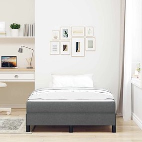 Cama Box Outros Cinzento escuro 120 x 190 cm tecido