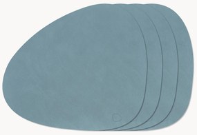 Individuais de mesa em pele assimétricos Curve, conjunto de 4