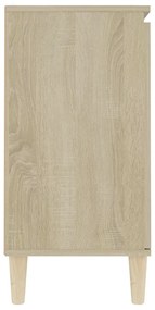 Aparador 101x35x70 cm derivados de madeira cor carvalho sonoma