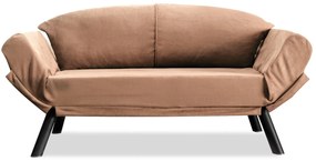 Sofá-Cama de 2 Lugares Genzo – Castanho Claro – 177x87x75 cm