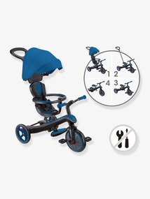 Triciclo evolutivo 4 em 1, da GLOBBER azul