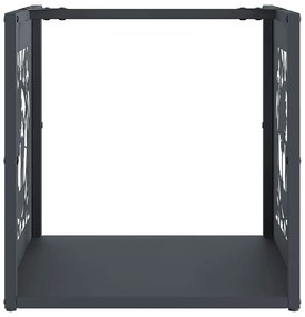 Suporte para lenha 40x40x40 cm aço laminado a frio antracite