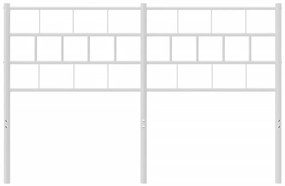 Cabeceira de cama 120 cm metal branco