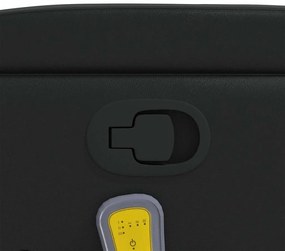 Poltrona de massagens reclinável couro artificial preto