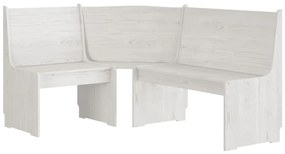 3 pcs conjunto de jantar REINE madeira pinho maciça branco