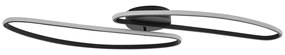 Plafon de design preto 100cm Incl. LED regulável em 3 níveis 2 luzes - Pepe Design