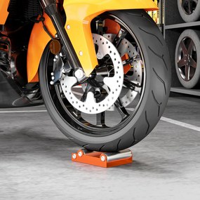 Suporte de Rolos para Moto para Limpeza de Pneus e Lubrificação de Correntes Motos < 220 kg e Largura de Pneus <180 mm