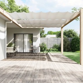 vidaXL Toldo vertical 250x360 cm tecido oxford branco