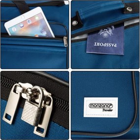 Saco de viagem com rodas XXL 160L  85 x 43 x 44 cm azul