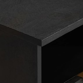 Mesa de cabeceira 40x33x46 cm derivados de madeira preto