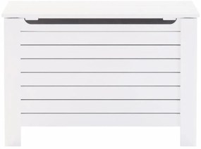 Caixa arrumação c/ tampa RANA 100x49x54 cm pinho maciço branco