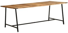 Mesa de jantar 200x100x75 cm madeira de mangueira maciça