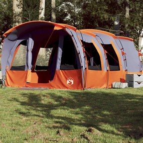 Tenda familiar túnel para 8 pessoas impermeável cinzento