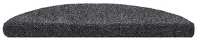 Tapetes de escada autoadesivos 5pcs 56x17x3 cm cinzento-escuro