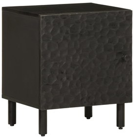 Mesa de cabeceira 40x33x46 cm madeira de mangueira maciça preto