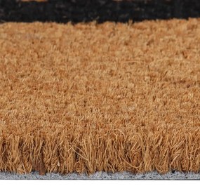 Tapete de porta 45x75 cm fibra de coco tufada natural
