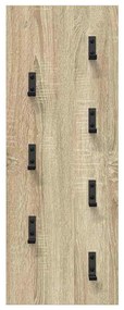 Cabideiro de Parede Carvalho sonoma 30 x 1.5 x 80 cm