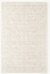 Tapete em viscose artesanal Shaila, branco