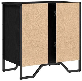 Armário para Lavatório de Casa de Banho Carvalho Preto 60x35x60 cm Mad