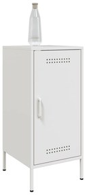 Aparadores 2 pcs 36x39x79 cm aço branco