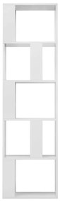 Estante/divisória derivados de madeira branco brilhante