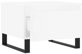 Mesas de centro 2 pcs 50x46x35 cm derivados de madeira branco