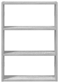 Prateleira parede 43x9x60 cm deriv. de madeira cinza sonoma