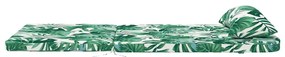 Almofada Tropical com Padrão de Folhas Padrão de Folhas Poliéster