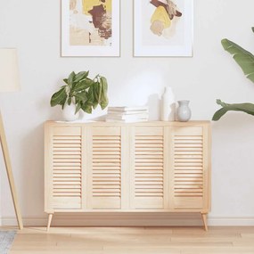 Portas de armário 4 pcs com design de persiana pinho maciço