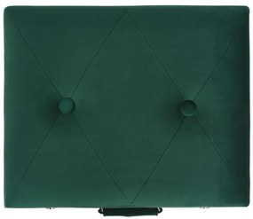 Bancos de arrumação 3 pcs veludo verde