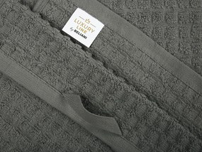 Conjunto de 4 toalhas cinzentas de algodão ATAI Beliani