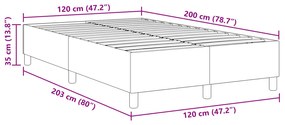 Cama Box vidaXL Verde Claro Cinza 120x200 cm Tecido de Cordura