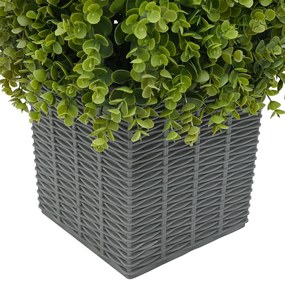 Planta Artificial Eucalipto vidaXL com Vaso 27x27x90 cm Verde