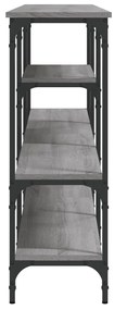Mesa consola 160x29x80 cm derivados de madeira cinzento sonoma