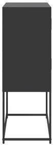 Aparador 68,5x38,5x107 cm aço preto