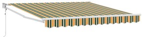Toldo Automático Retrátil Verde e Amarelo 350x250 cm