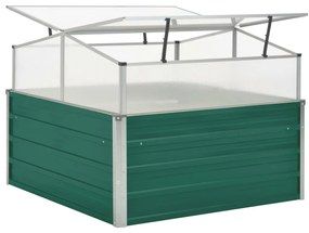 Estufa 100x100x77 cm aço galvanizado verde