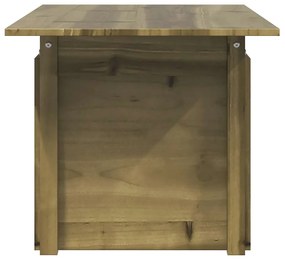 Mesa de jardim 100x50x75 cm madeira de pinho impregnada