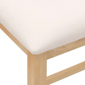 cadeiras de bar c/ almofadões 2pcs madeira seringueira maciça