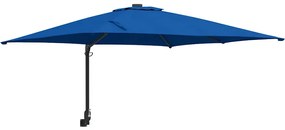 Guarda-Sol de Jardim Azul Céu Montado na Parede 247 cm