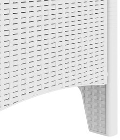 Cadeiras de Jardim 4 pcs Branco 53 x 49 x 85 cm Plástico