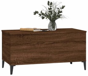 Mesa centro 90x44,5x45 cm derivados madeira carvalho castanho