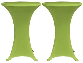 Capa extensível para mesa 4 pcs 80 cm verde