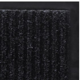 Tapete preto para porta em PVC 120 x 180 cm
