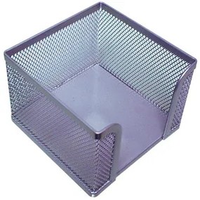 Porta Papeis Metálico de Rede Prata